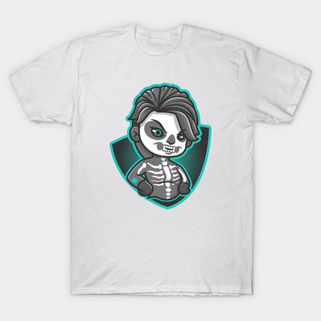 Cute Skull Kid Logo Cartoon T-Shirt by Catalyst Labs